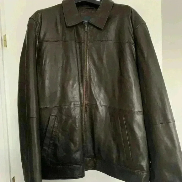 Logan Hill genuine NWOT leather jacket. Buttery soft leather. Ptp 24”height 30” - Picture 1 of 6